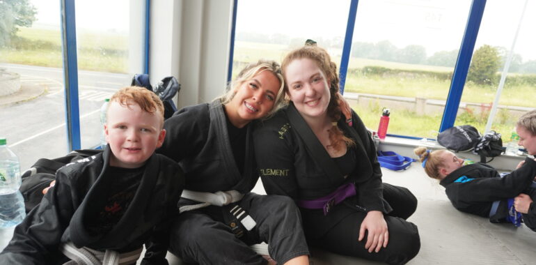 Happy members training martial Arts in T45 Jiujitsu Cork